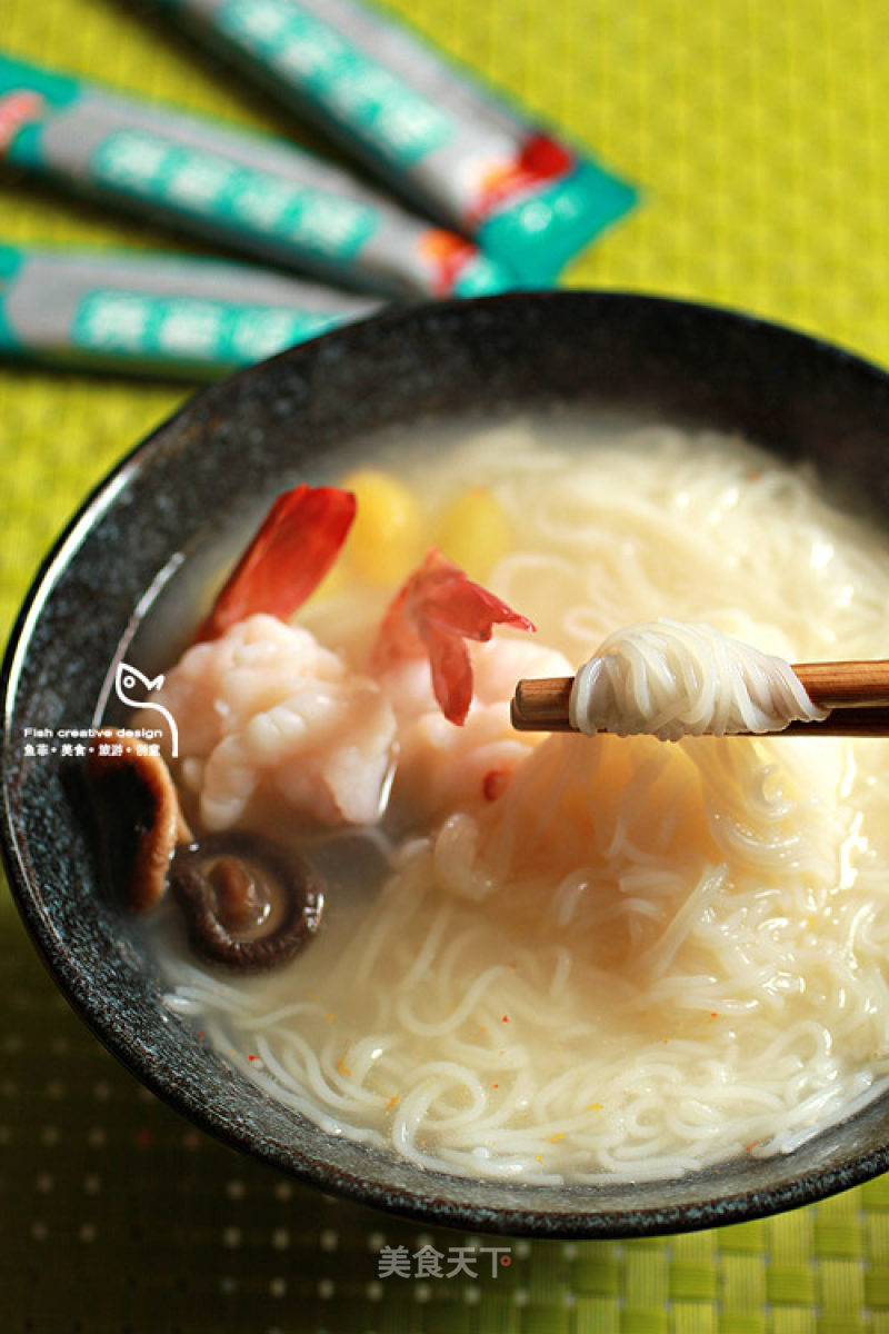 Kewei Shrimp and Soup Rice Noodles recipe