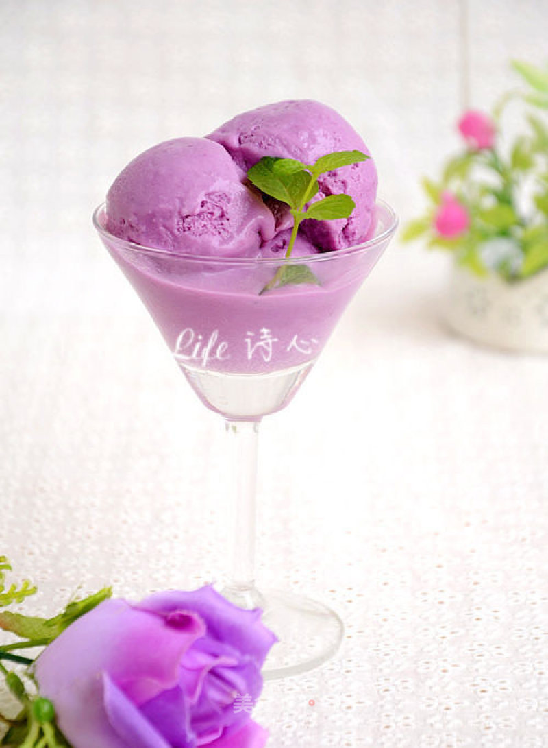 【purple Sweet Potato Ice Cream】--- I Love The Faint Purple recipe
