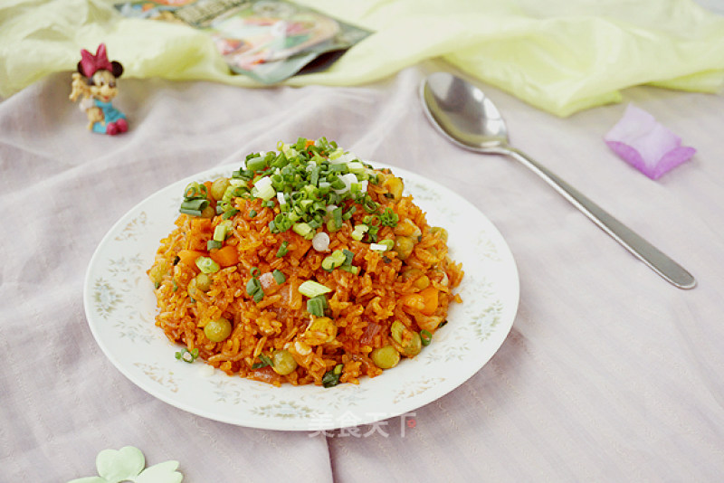 Fried Rice with Sweet and Sour Hot Sauce