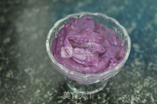 Microwave Purple Sweet Potato Xuemei Niang recipe