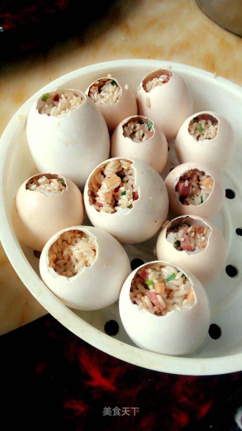 Steamed Egg with Sticky Rice recipe