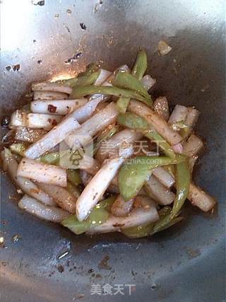 Stir-fried Pea Flour with Tempeh recipe