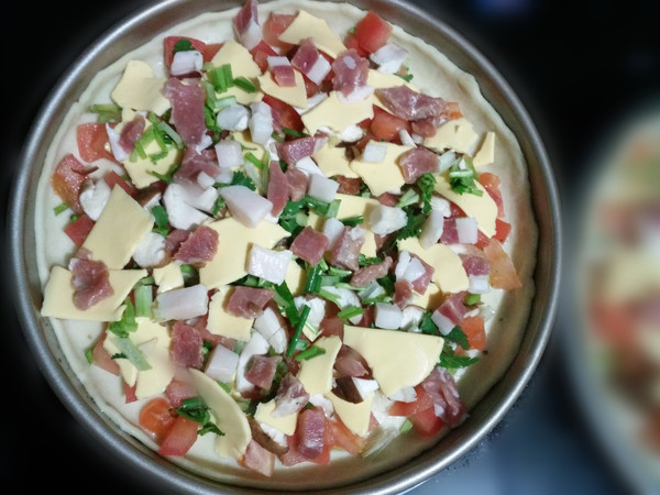 Ham and Shiitake Pizza recipe