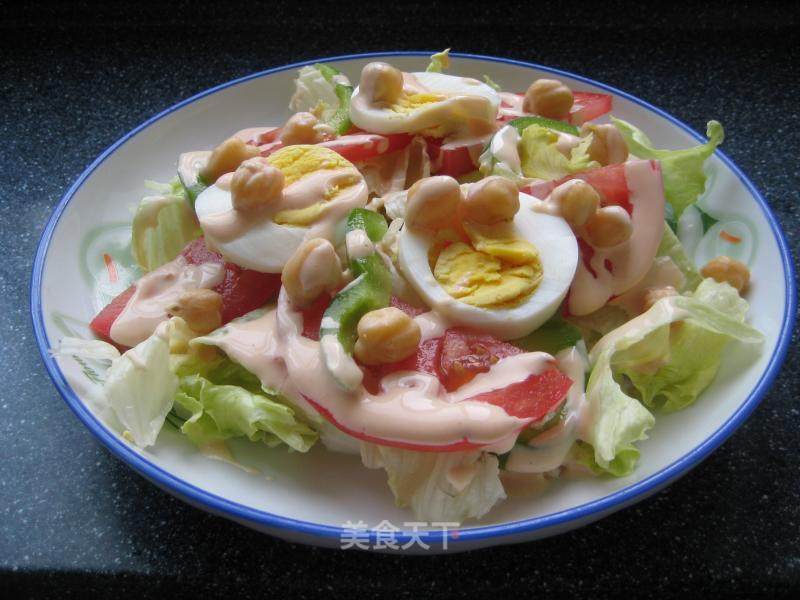 Chickpea Lettuce Salad recipe