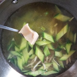 Cucumber Crab Mushroom Egg Soup recipe