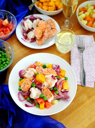 Salmon and Shrimp Salad recipe