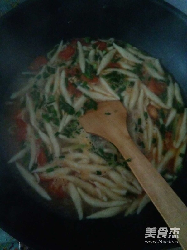 Tomato Noodle Fish Soup recipe