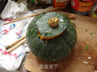 Garlic Ham Pumpkin Cup recipe
