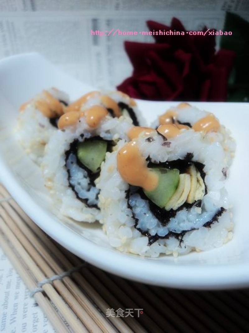 【sushi with Thousand Island Sauce】 recipe