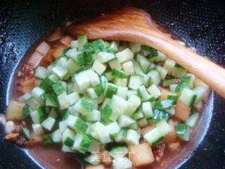 Double Melon Noodles with Minced Pork recipe