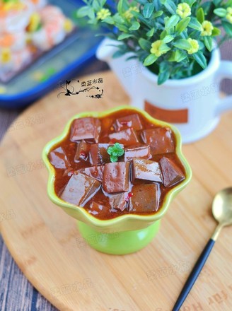 Spicy Duck Blood Soup recipe