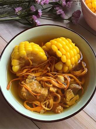 Cordyceps Flower Corn Dragon Stew Soup recipe