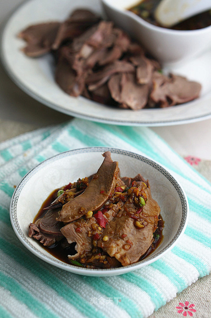 White Cut Pig Heart recipe