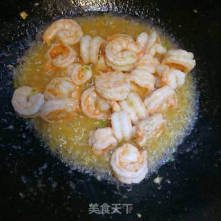 Fried Shrimp with Snow Pea recipe