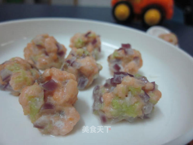 Baby Food Supplement-salmon and Vegetable Balls recipe