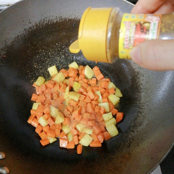 Stir-fried Chicken Drumsticks with Curry Carrots recipe