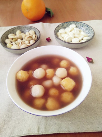 Bicolor Yuanzi Red Bean Soup recipe