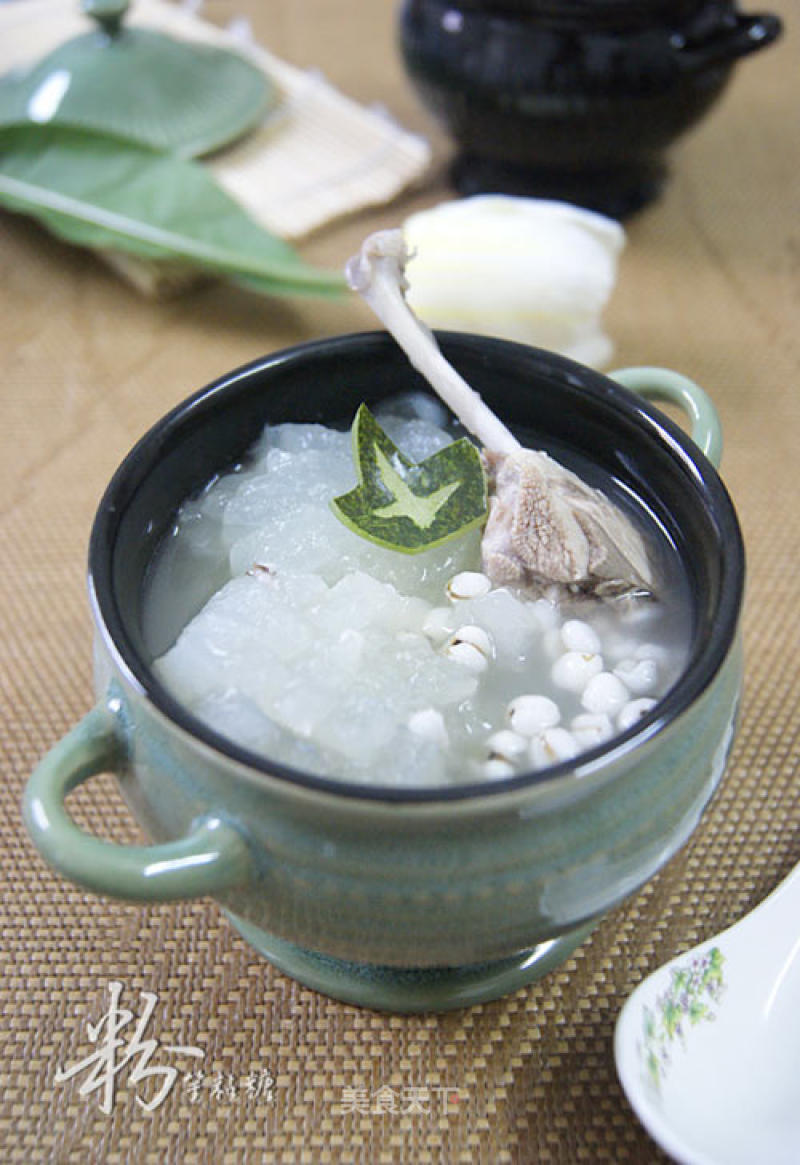 【cantonese Cuisine】winter Melon and Barley Rice Duck recipe