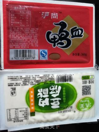 Duck Blood Tofu Soup recipe