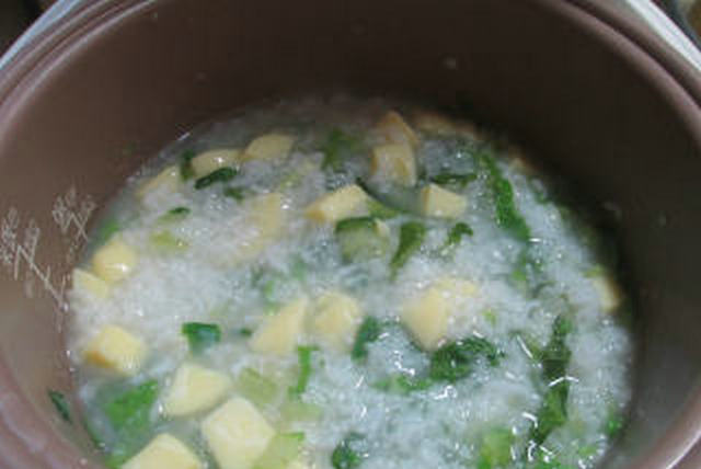 Sakura Jade Tofu Vegetable Porridge recipe