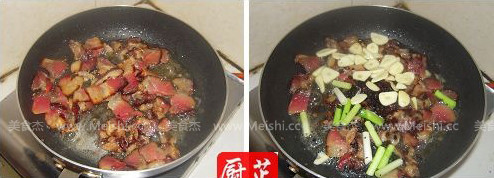 Stir-fried Bean Curd with Hunan Bacon recipe