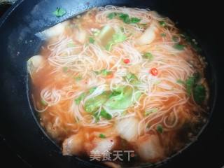 Kimchi Longxu Noodles recipe