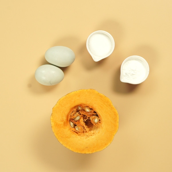 Baked Pumpkin with Egg Yolk recipe