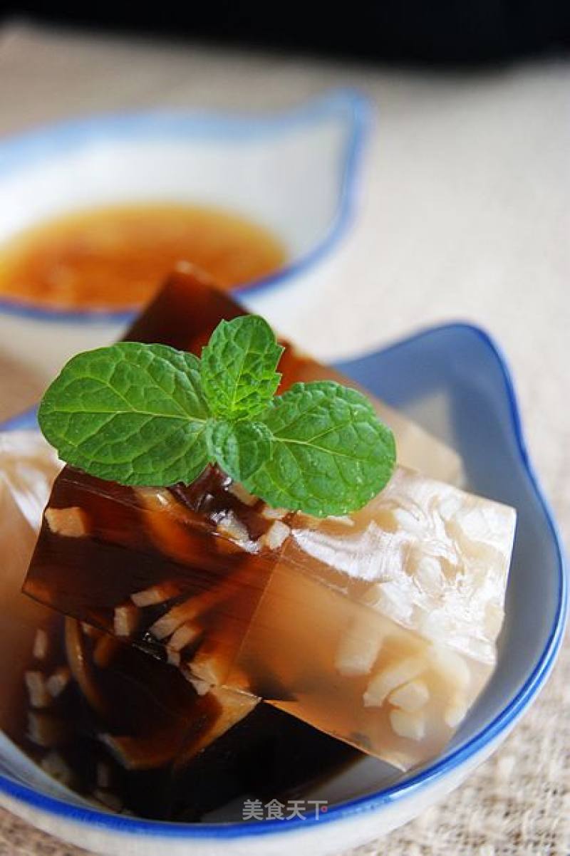 [summer Cold Dishes]: Two-color Skin Jelly recipe