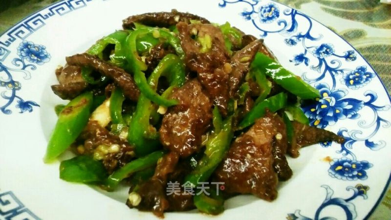 Stir-fried Pork Liver with Green Pepper recipe