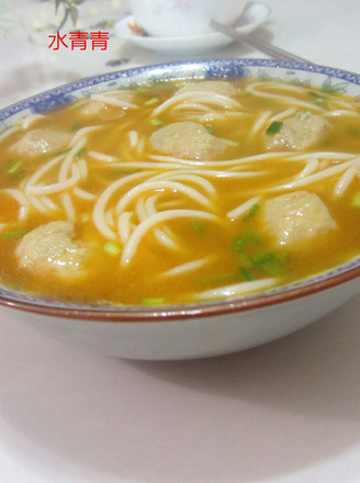 Rice Noodles with Fish Balls