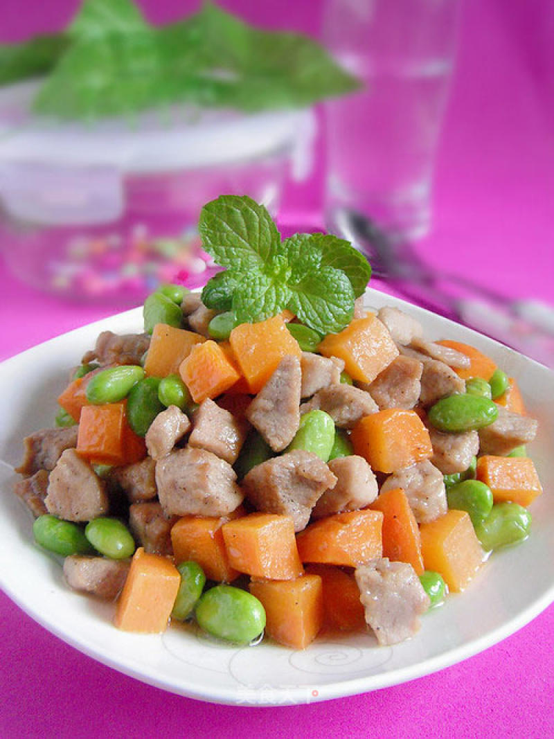 Refreshing and Refreshing-stir-fried Three Diced recipe
