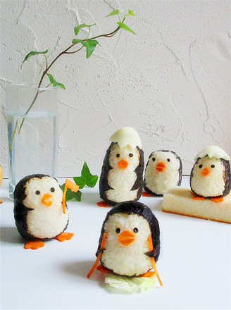 Cute Penguin Rice Ball