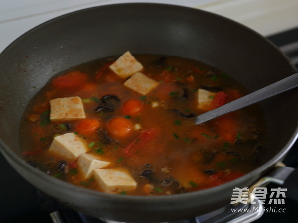 Hand-made Noodles with Duck Soup and Mixed Vegetables recipe