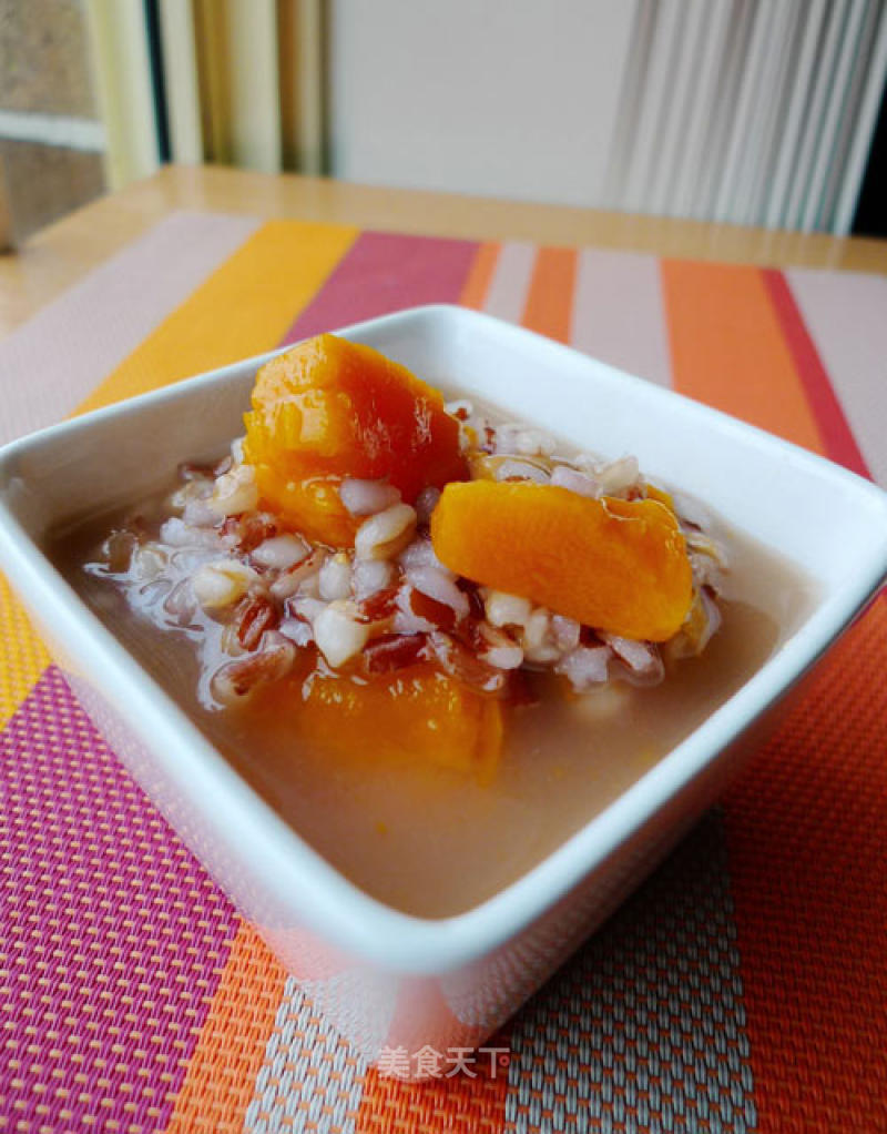 Red Rice, Sweet Potato and Wheat Porridge recipe