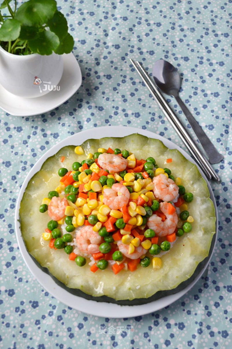 Shrimp and Winter Melon Rice recipe