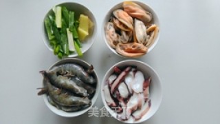 Korean Kimchi Seafood Soup recipe