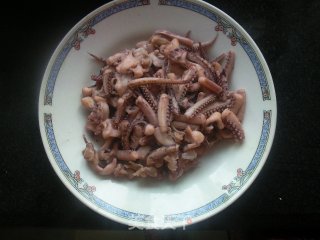Fried Squid with Chives recipe