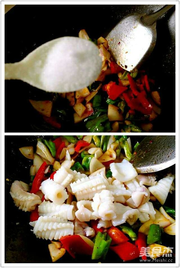 Double Pepper Squid Flower recipe