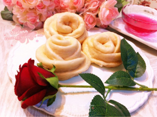 "mood Gourmet" Rose-shaped Steamed Buns-beautiful Flower Rolls recipe