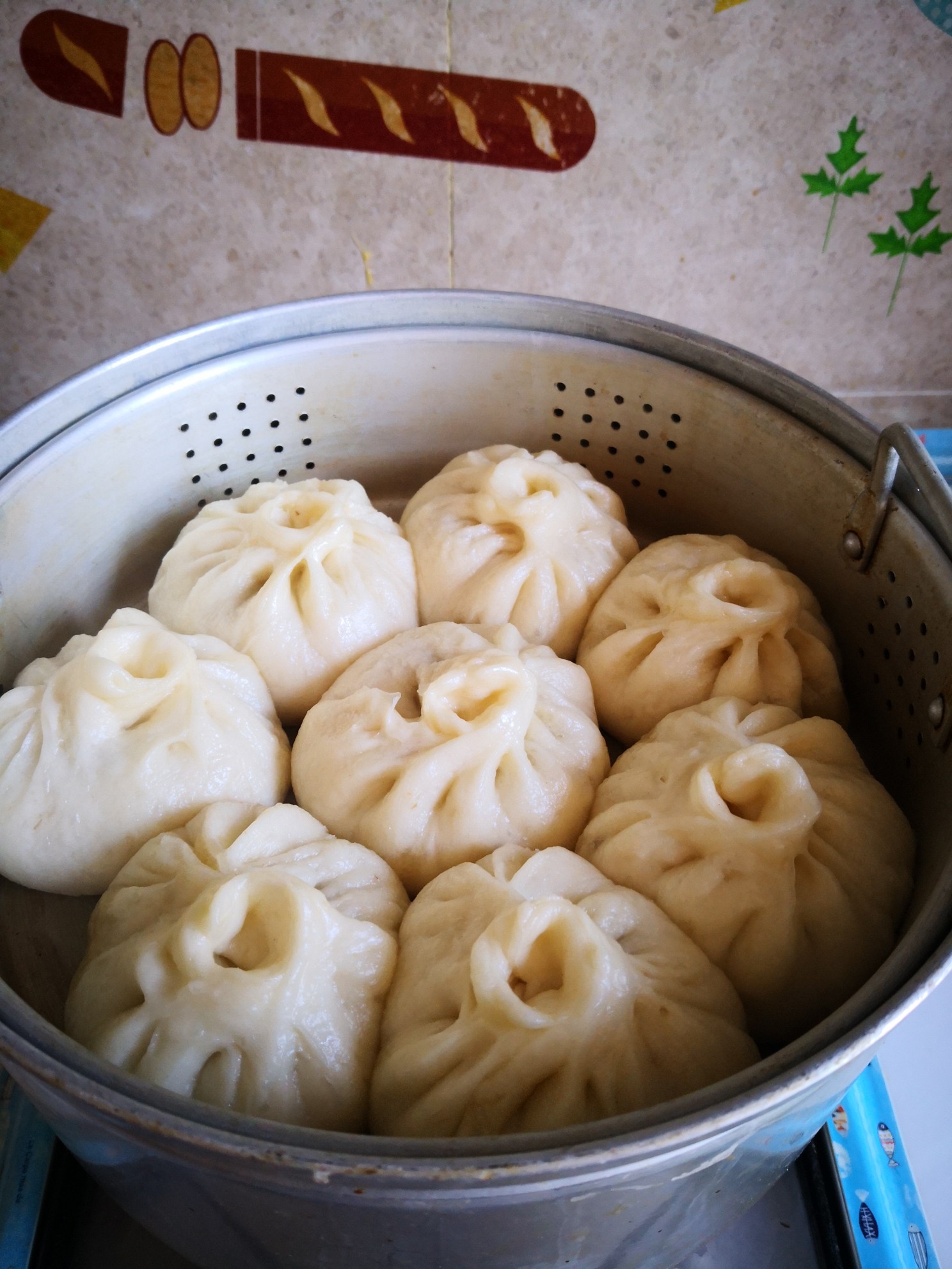 Celery and Dried Shrimp Buns recipe