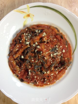 Italian Black Pearl Noodles with Tomato Sauce (one of The Tomato Sauce Series) [traditional Pasta] Freshly Tasted recipe