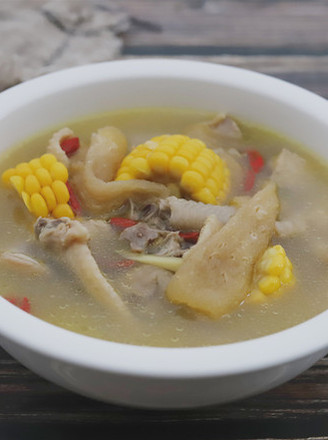 Chicken Soup with Bamboo Fungus and Corn recipe