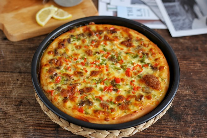 Beef Pepper Pizza recipe