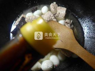 Braised Pork Ribs with Quail Eggs recipe