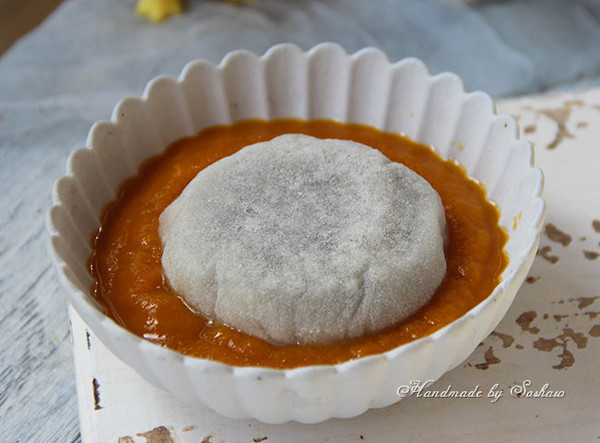 Red Bean Mochi and Pumpkin Puree recipe