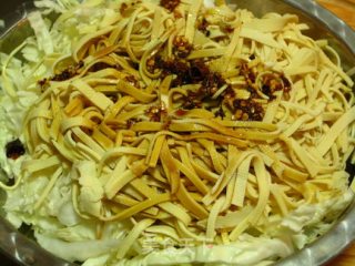 Cabbage Heart Mixed with Bean Curd recipe