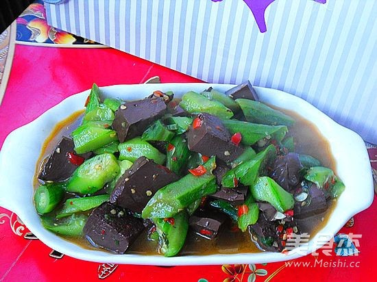 Vegetarian Roasted Duck Blood Prosperity recipe