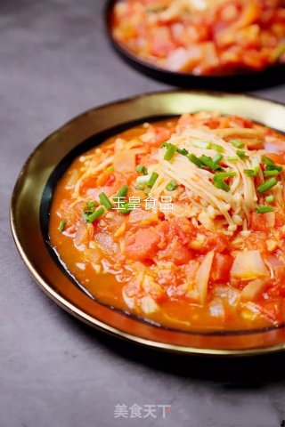 Enoki Mushroom in Tomato Sauce recipe