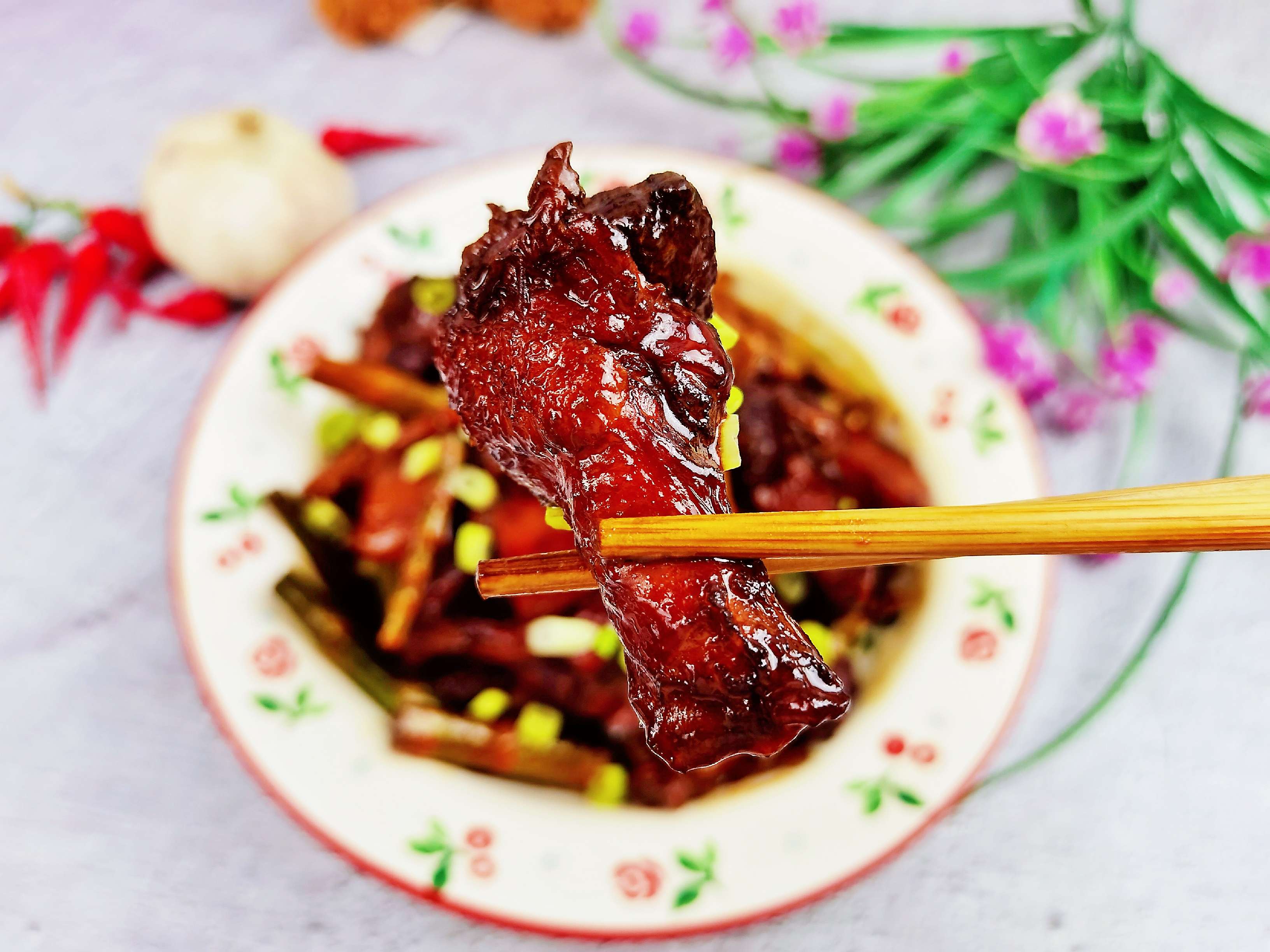 The Fancy Way of Chicken Drumstick-chicken Drumstick Braised Wild Bamboo Shoots, Rich Side Dishes, recipe