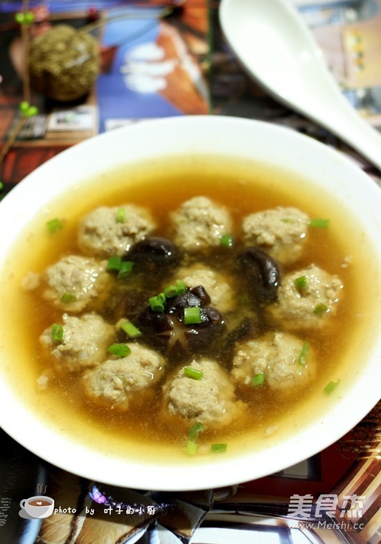 Mushroom Meatball Soup recipe
